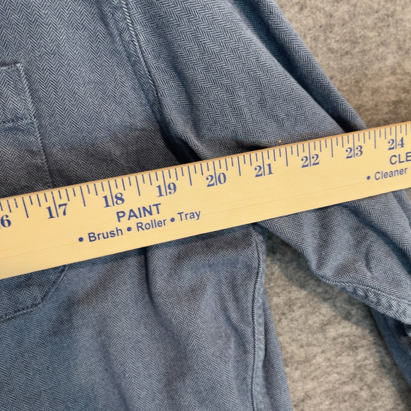 Eddie Bauer Mens Large Long Sleeve Button Down Shirt Gray Cotton - Picture 5 of 13